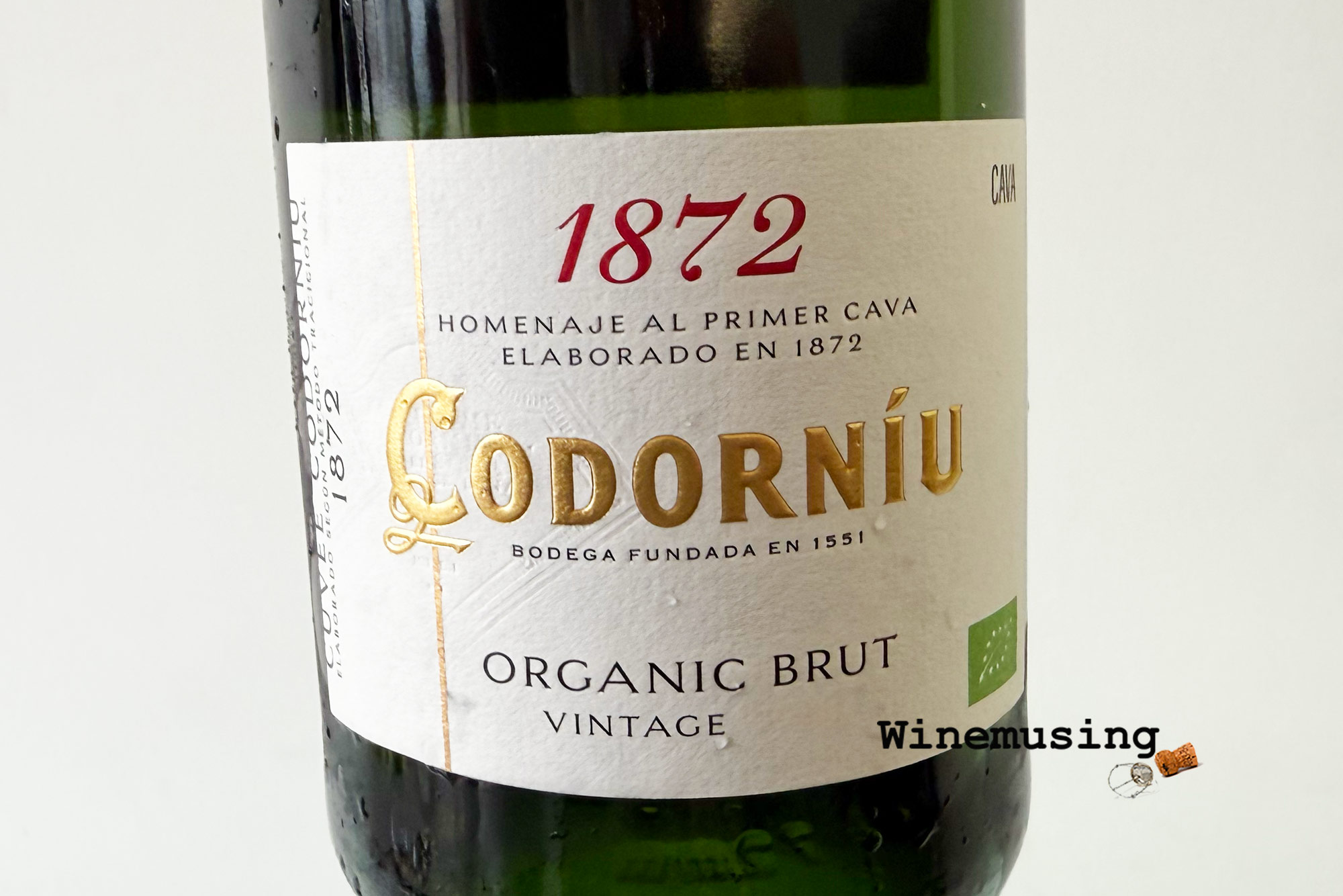 Codorniu 1872 Organic Cava